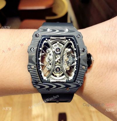Swiss Replica Richard Mille RM 53-01 Tourbillon Pablo Mac Donough Watch Black Dial